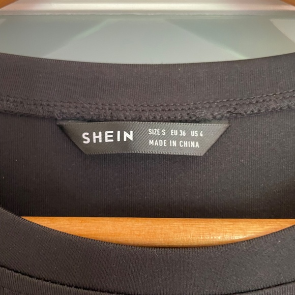 Shein long sleeve bodysuit BNWOT Black and White - Picture 8 of 9